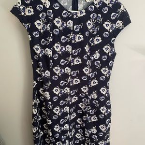 Gap structured floral dress mid length